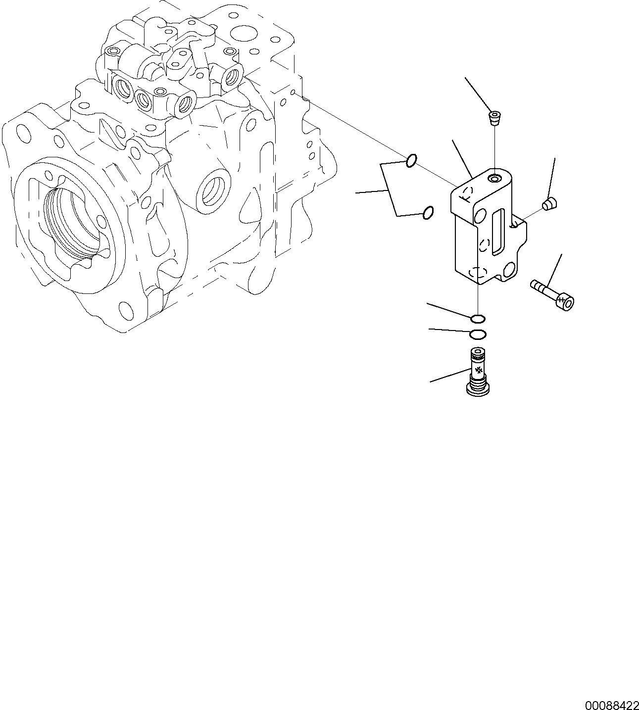 Backhoeloaders Komatsu / WB97R-5E0 S/N F80211 - UP(WB97R5E1) / HYDRAULIC PUMP (5/5)(F-6144 : 6144)