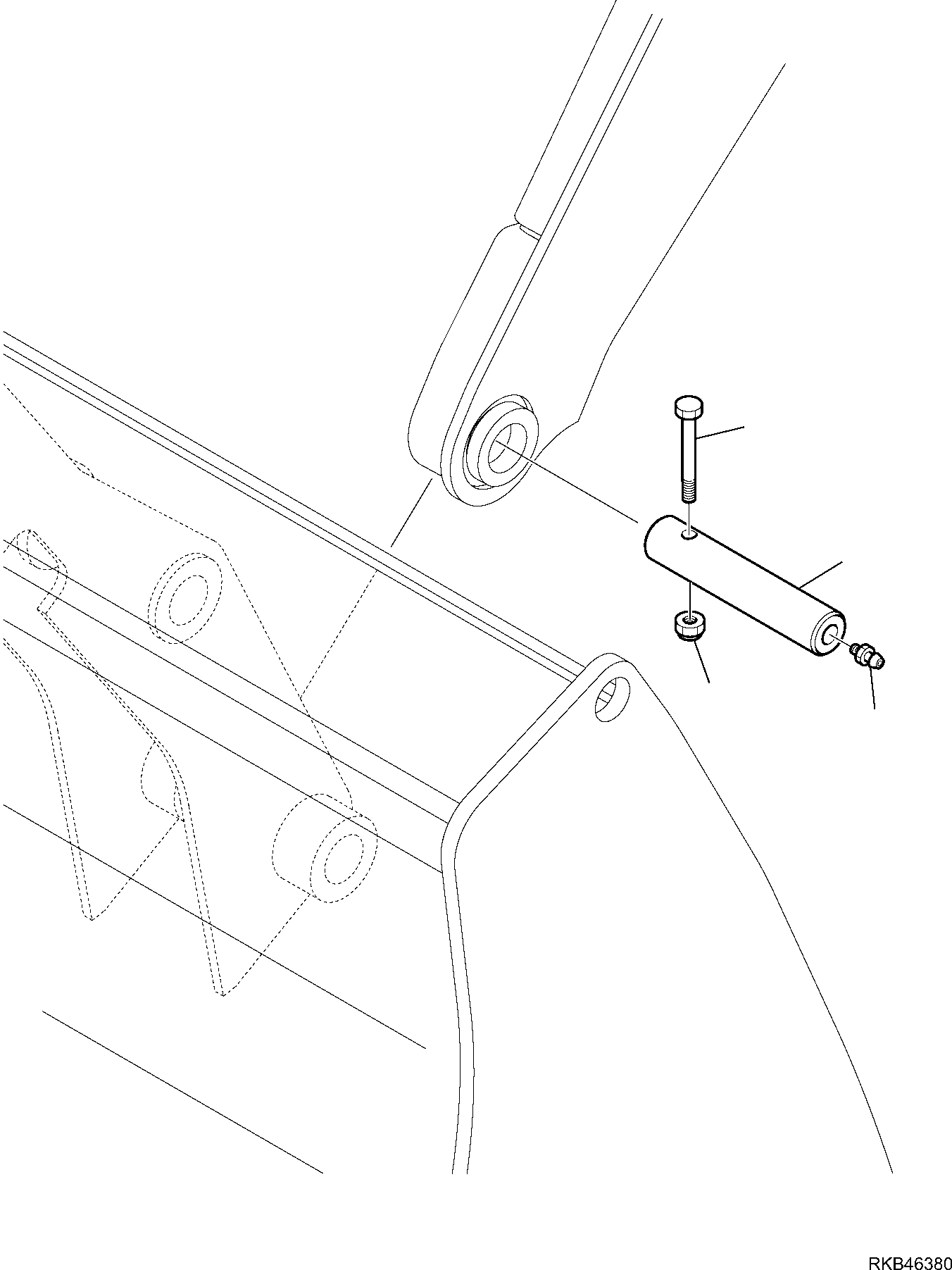 Backhoeloaders Komatsu / WB97R-5E0 S/N F80211 - UP(WB97R5E1) / SHOVEL BUCKET PIN(G-7020 : 7020)