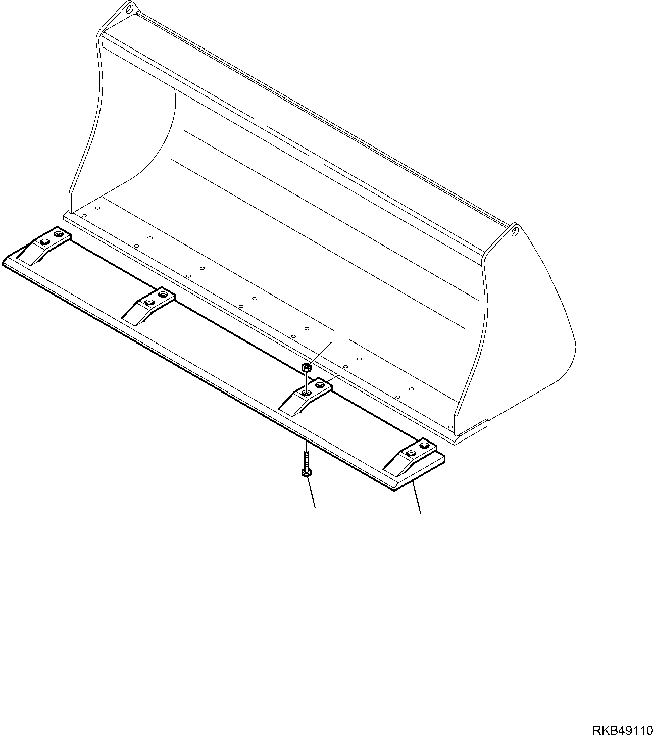 Backhoeloaders Komatsu / WB97R-5E0 S/N F80211 - UP(WB97R5E1) / BLADE INSTEAD OF TEETH(G-7090 : 7090)