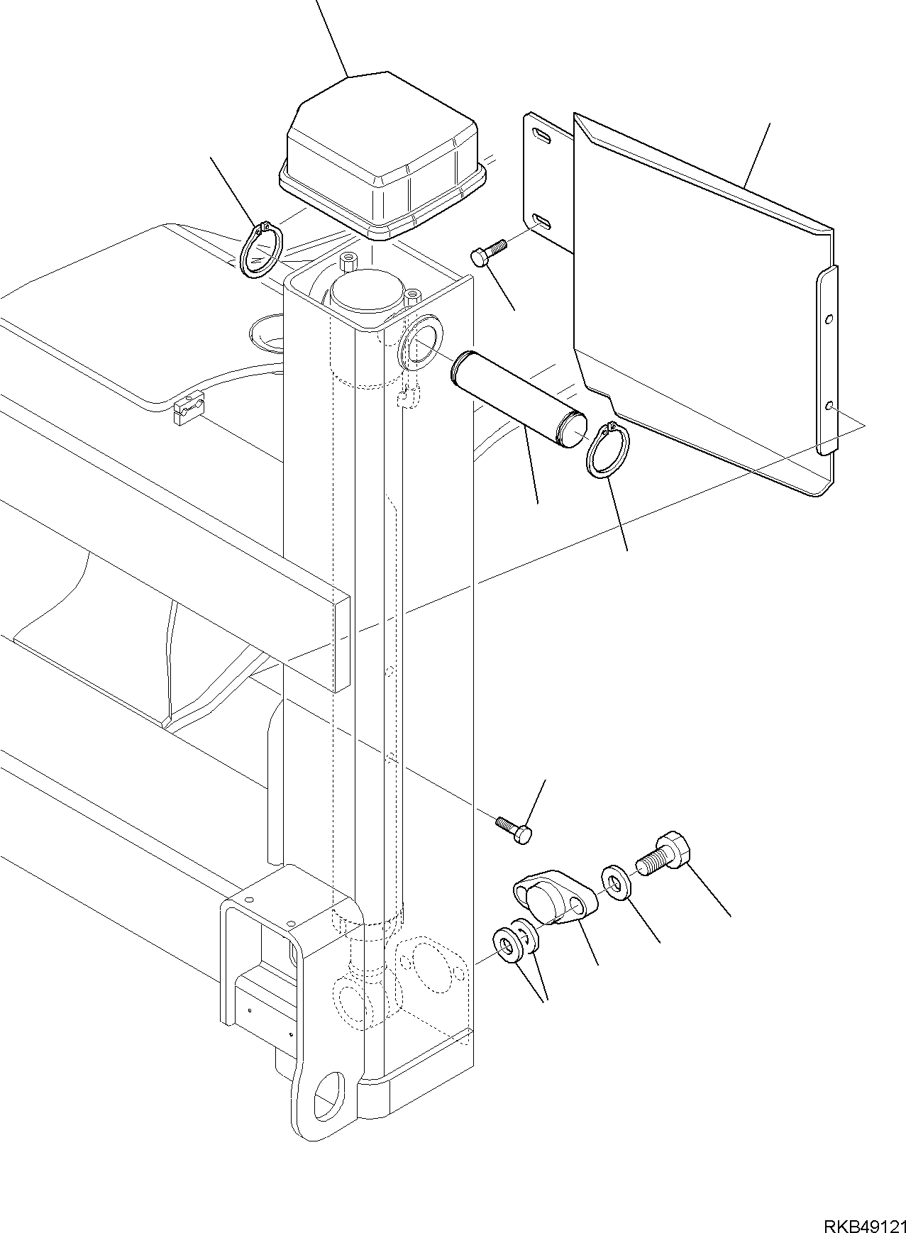 Backhoeloaders Komatsu / WB97R-5E0 S/N F80211 - UP(WB97R5E1) / OUTRIGGER (1/2)(G-7200 : 7200)