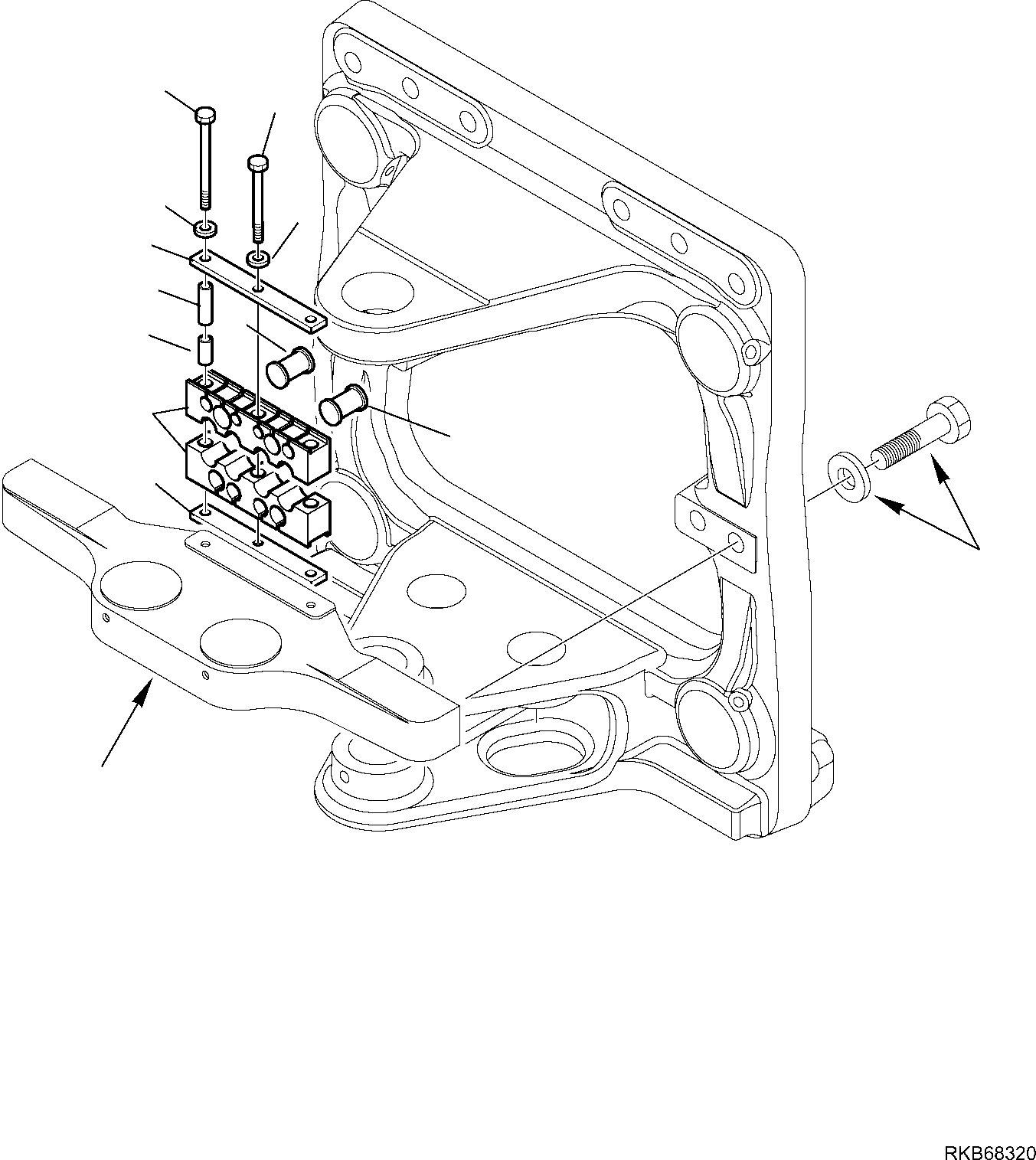 Backhoeloaders Komatsu / WB97R-5E0 S/N F80211 - UP(WB97R5E1) / BACKFRAME (2/2)(G-7304 : 7304)