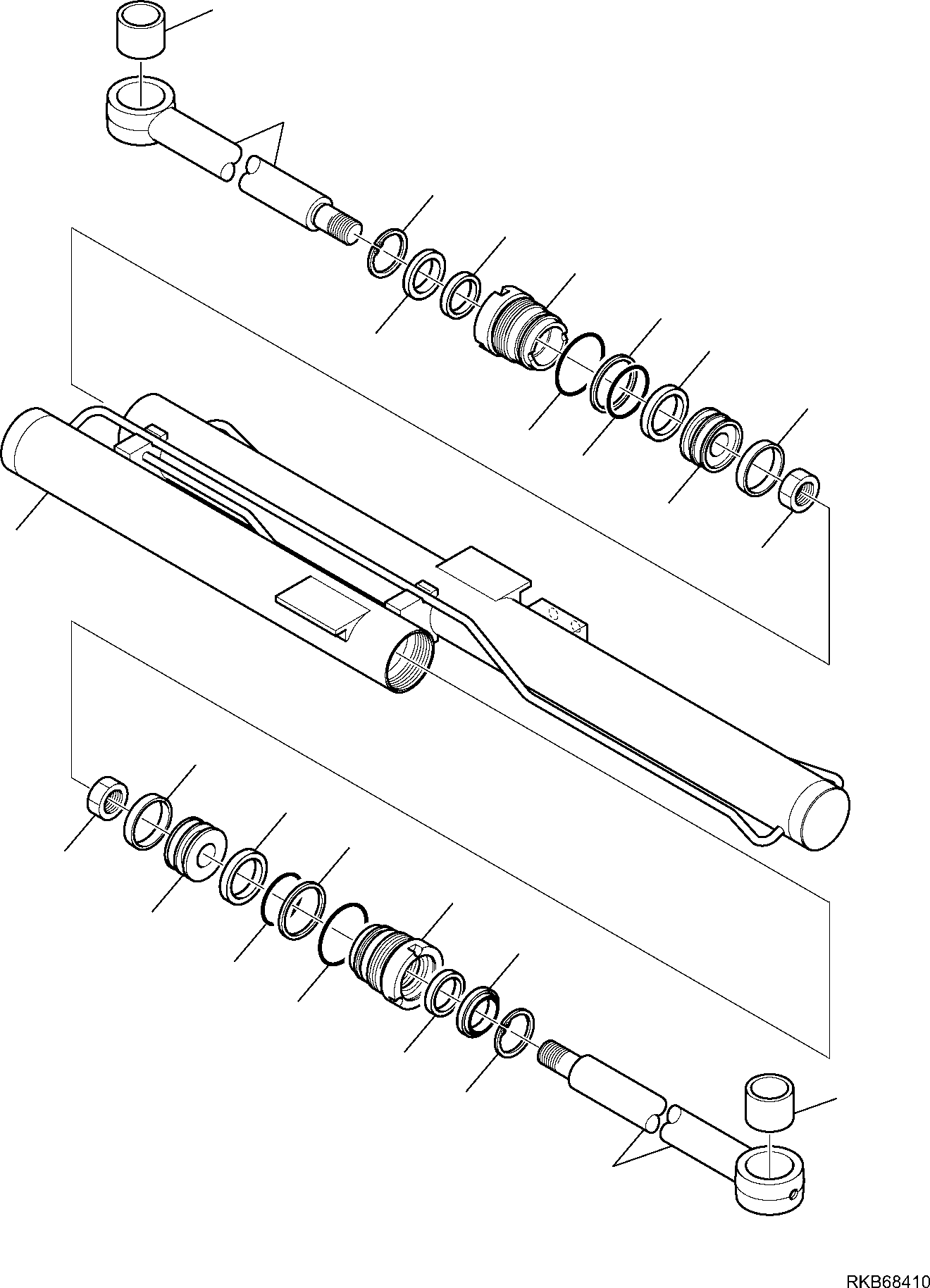 Backhoeloaders Komatsu / WB97R-5E0 S/N F80211 - UP(WB97R5E1) / HYDRAULIC SLIDING PLATE CYLINDER(G-7311 : 7311)