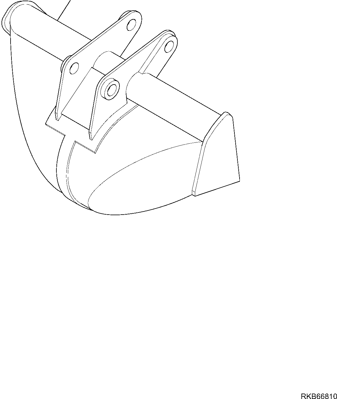 Backhoeloaders Komatsu / WB97R-5E0 S/N F80211 - UP(WB97R5E1) / BUCKET, DITCH DIGGING(G-7490 : 7490)