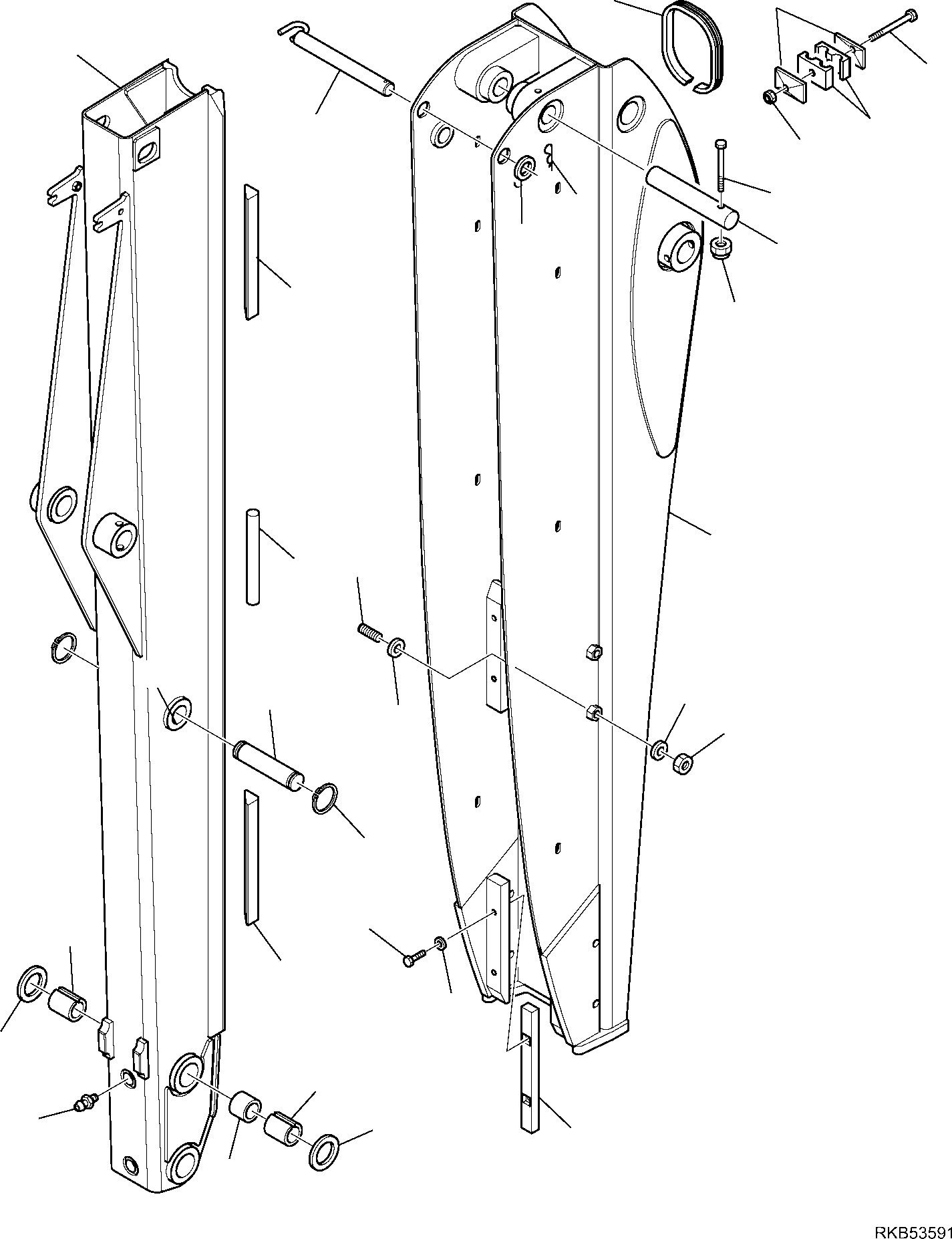 Backhoeloaders Komatsu / WB97R-5E0 S/N F80211 - UP(WB97R5E1) / TELESCOPIC ARM (1/2)(G-7510 : 7510)