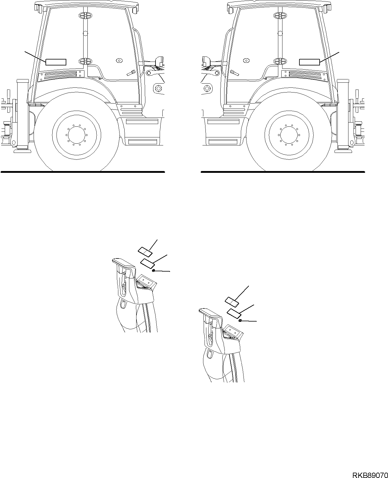 Backhoeloaders Komatsu / WB97R-5E0 S/N F80211 - UP(WB97R5E1) / MARK PLATE (BACKHOE) (WITH BACKHOE PATTERN CHANGE)(H-9175 : 9175)