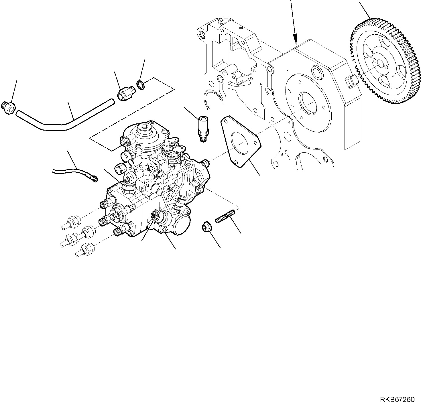 Backhoeloaders Komatsu / WB97R-5E0 S/N F90001 - UP(WB97R5EX) / FUEL INJECTION PUMP(A-0431 : 0431)