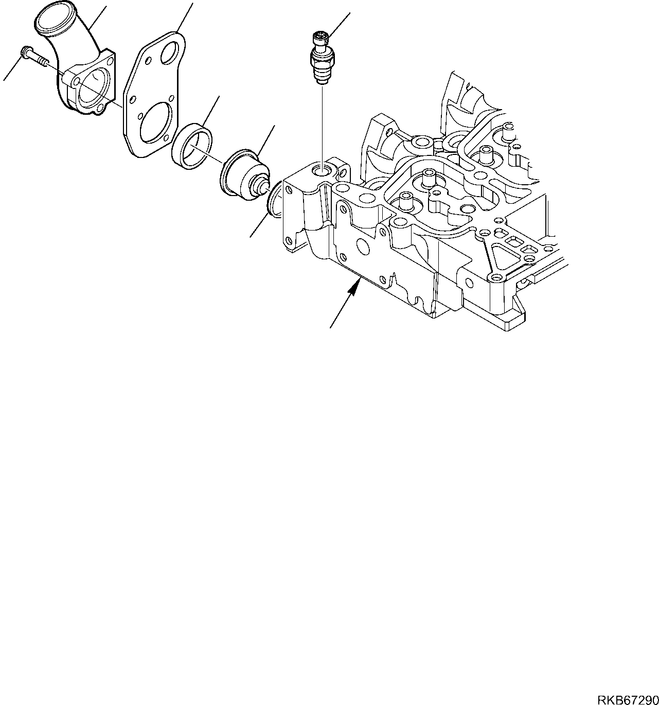 Backhoeloaders Komatsu / WB97R-5E0 S/N F90001 - UP(WB97R5EX) / TEMPERATURE REGULATOR(A-0513 : 0513)