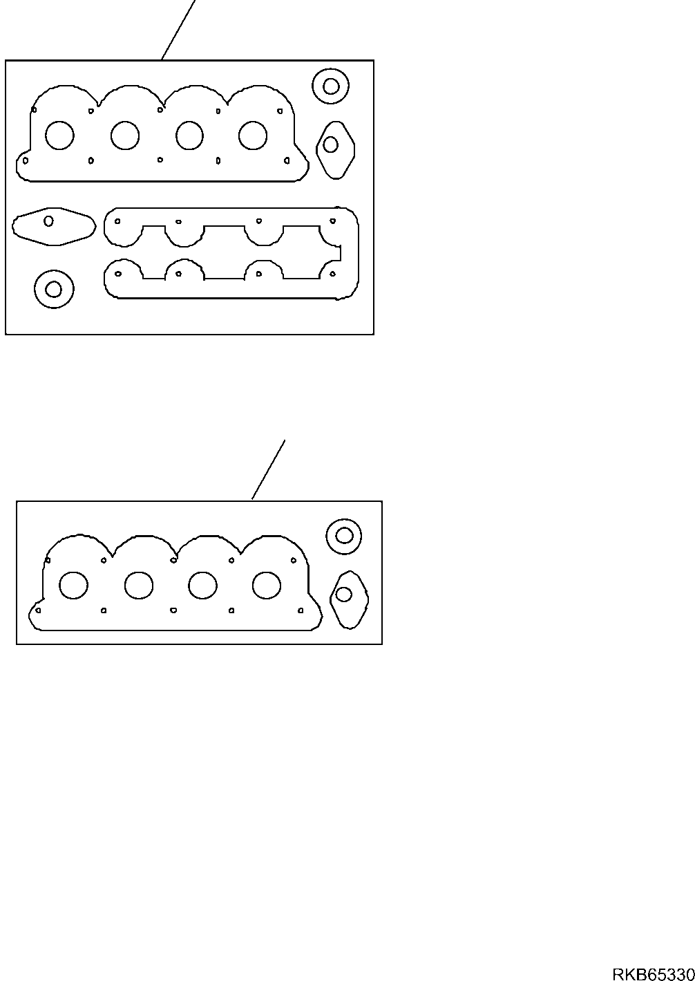 Backhoeloaders Komatsu / WB97R-5E0 S/N F90001 - UP(WB97R5EX) / GASKET SET(A-0700 : 0700)