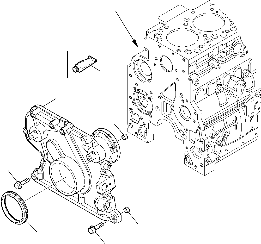 Komatsu parts book diagram for WB97S-5 S/N F00003-Up: FRONT COVER