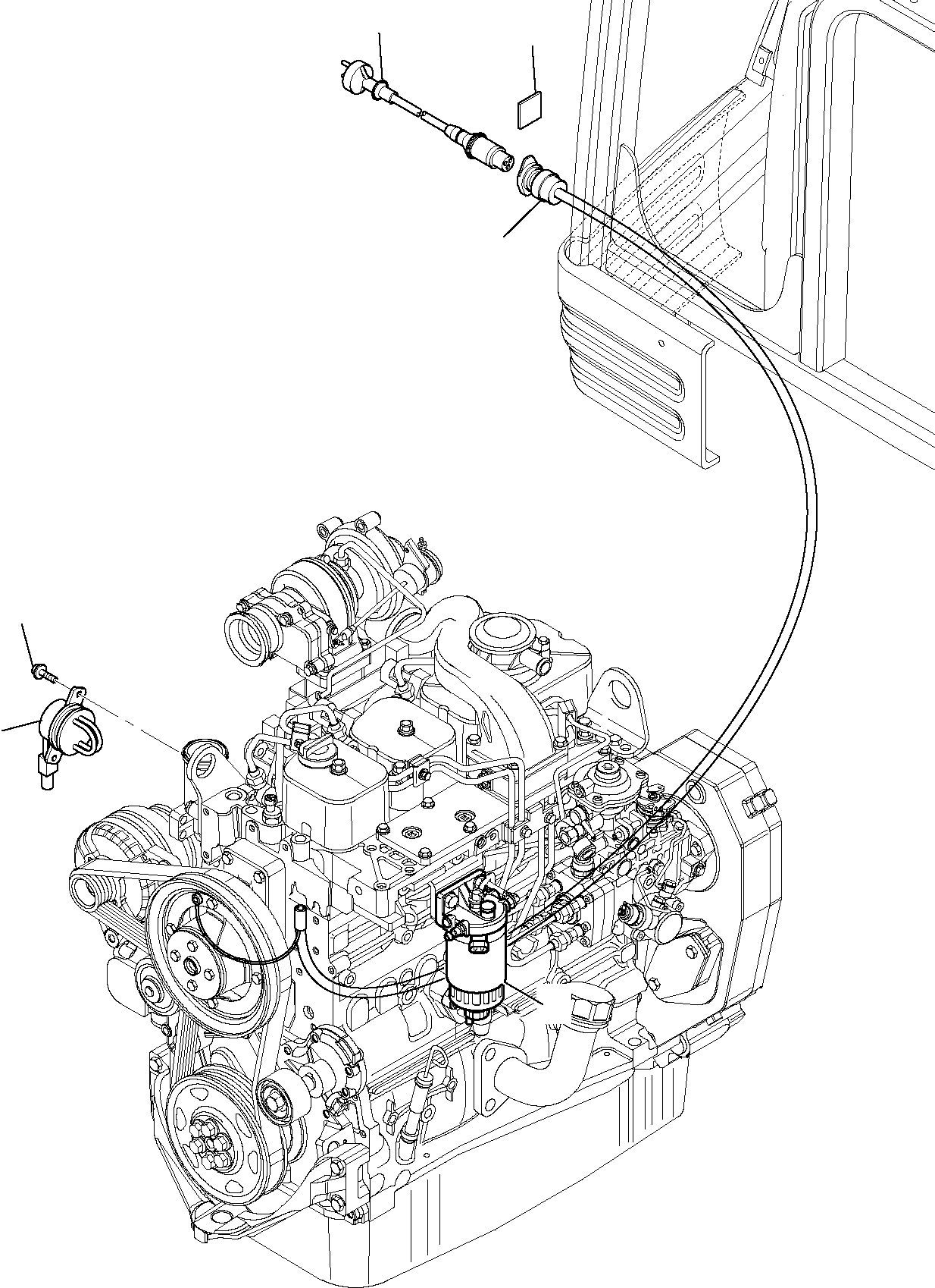 Backhoeloaders Komatsu / WB97S-5 S/N F00003-Up(WB97S5) / ELECTRICAL SYSTEM (COLD WEATHER)(B-0270 : 1640)
