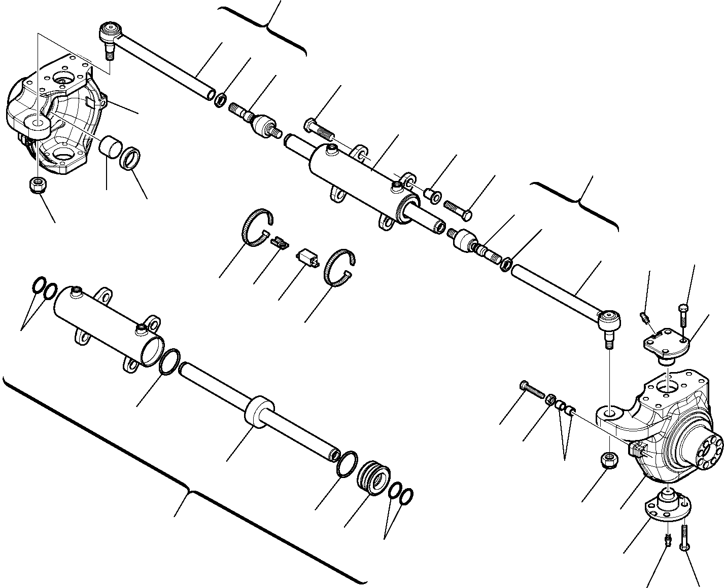 Komatsu parts book diagram for WB97S-5 S/N F00003-Up: REAR AXLE (2/10)