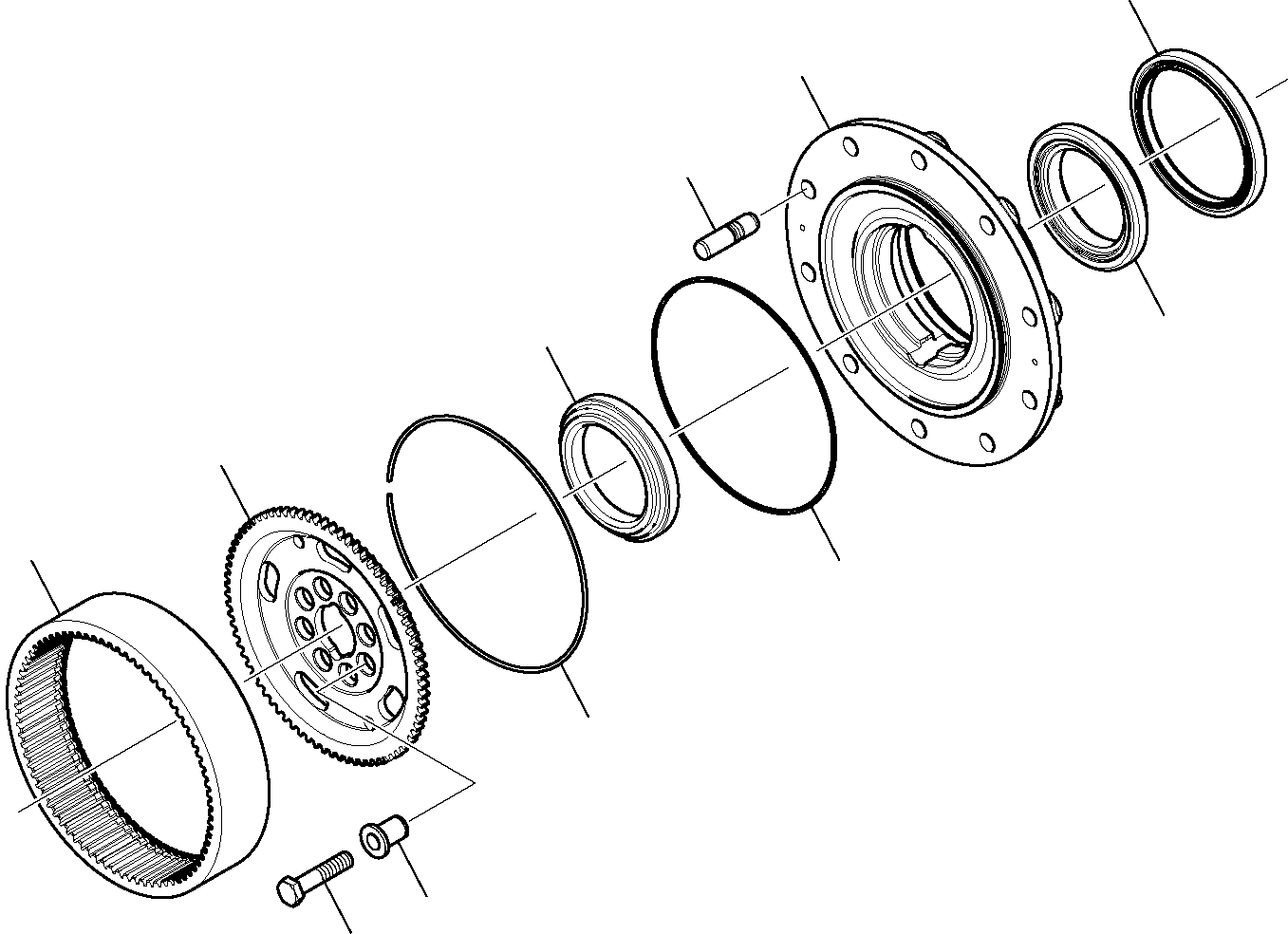 Komatsu parts book diagram for WB97S-5 S/N F00003-Up: REAR AXLE (9/10)