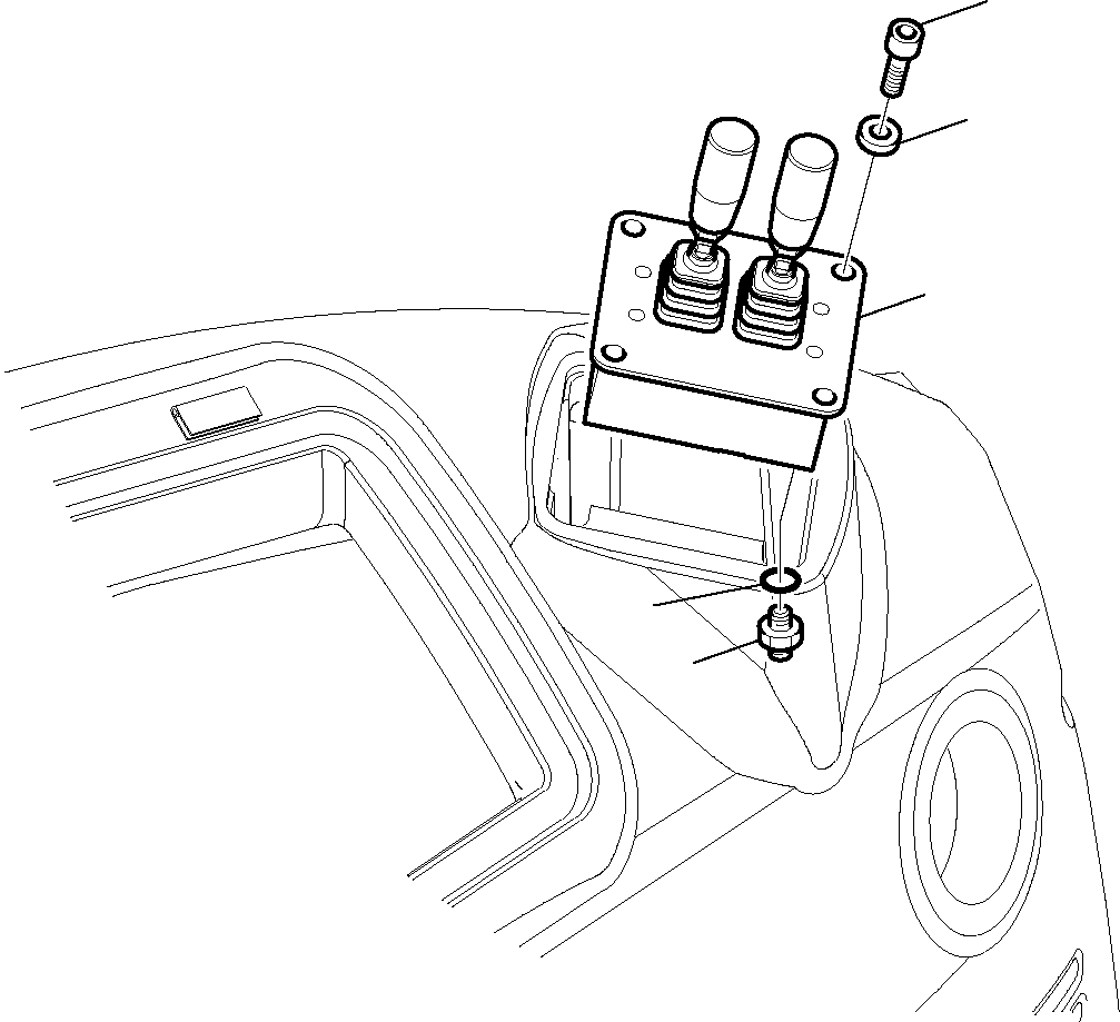 Backhoeloaders Komatsu / WB97S-5 S/N F00003-Up(WB97S5) / PPC VALVE, OUTRIGGER(D-0080 : 4250)