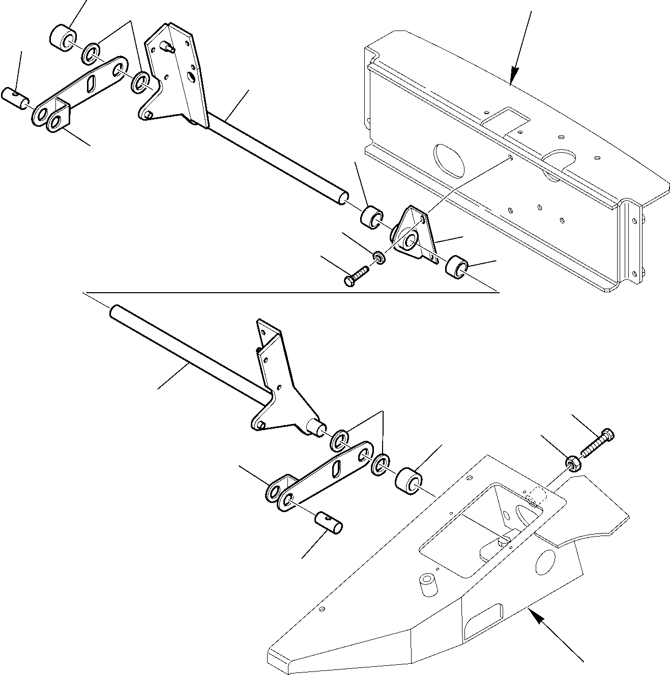 Komatsu parts book diagram for WB97S-5 S/N F00003-Up: BACKHOE PPC OSCILLATION LEVER