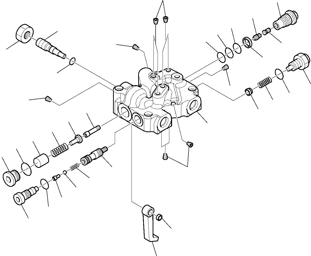 Backhoeloaders Komatsu / WB97S-5 S/N F00003-Up(WB97S5) / HYDRAULIC PUMP (3/4)(G-0065 : 6121)