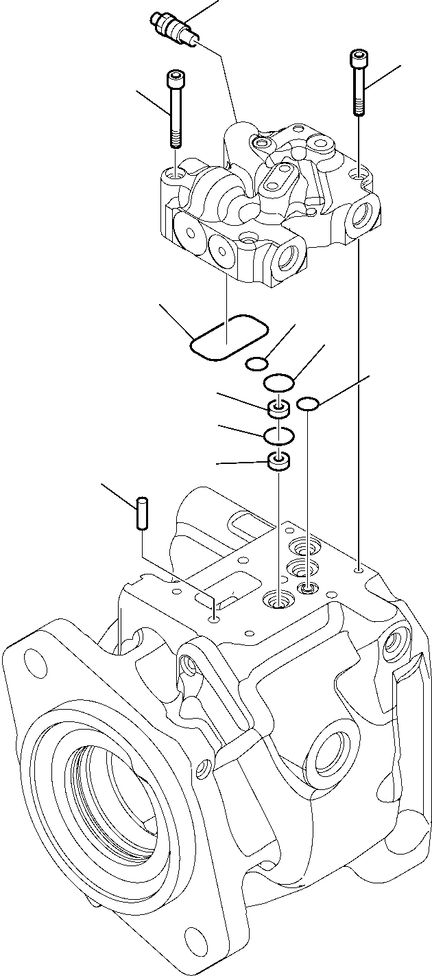 Komatsu parts book diagram for WB97S-5 S/N F00003-Up: HYDRAULIC PUMP (4/4)