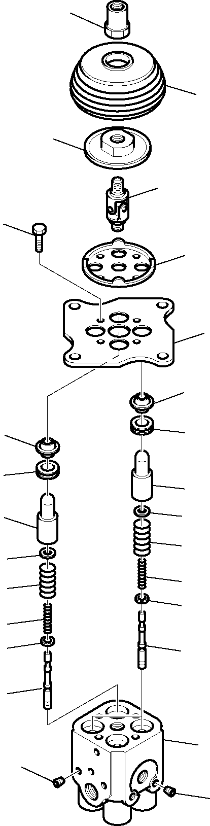 Komatsu parts book diagram for WB97S-5 S/N F00003-Up: PPC VALVE (WORK EQUIPMENT)