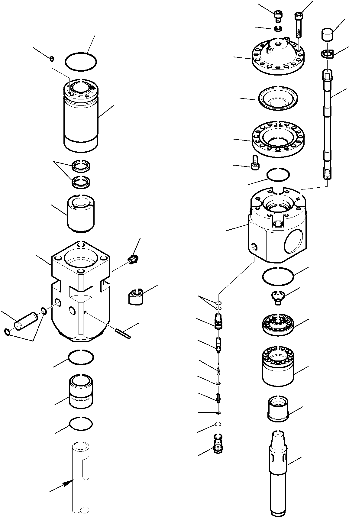 Komatsu parts book diagram for WB97S-5 S/N F00003-Up: HAMMER HP500 (3/3)