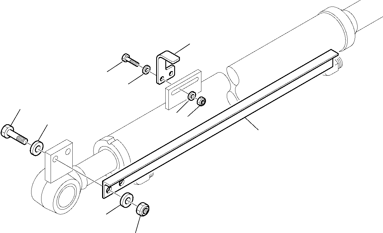 Komatsu parts book diagram for WB97S-5 S/N F00003-Up: BUCKET LEVELLING INDICATOR