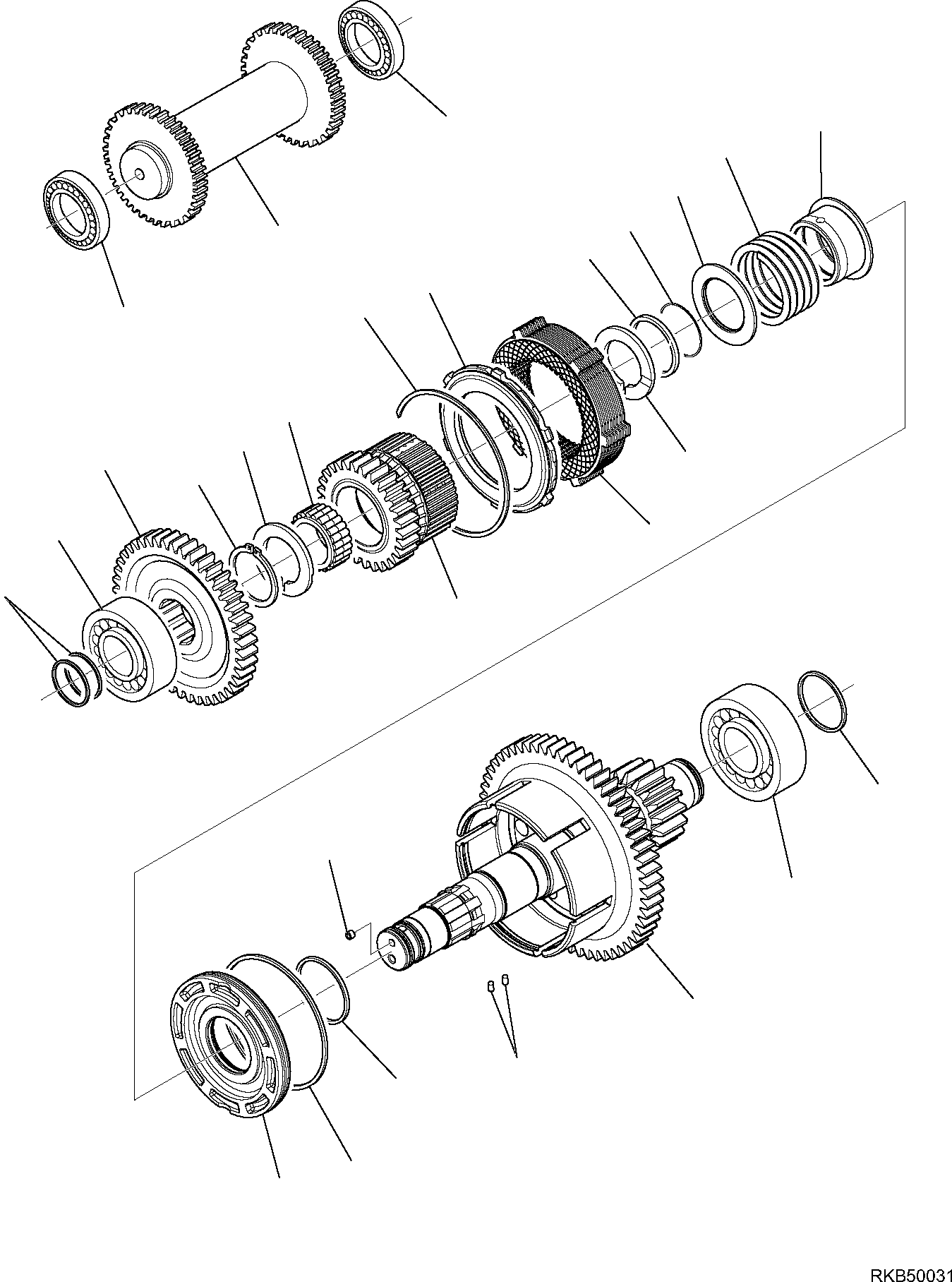 Backhoeloaders Komatsu / WB97S-5E0 S/N F30541 AND F30542 (RUSSIA SPECIFICATION TIER 2 ENG. INSTALLED)(WB97S5RU) / TRANSMISSION (5/9)(C-3224 : 3224)
