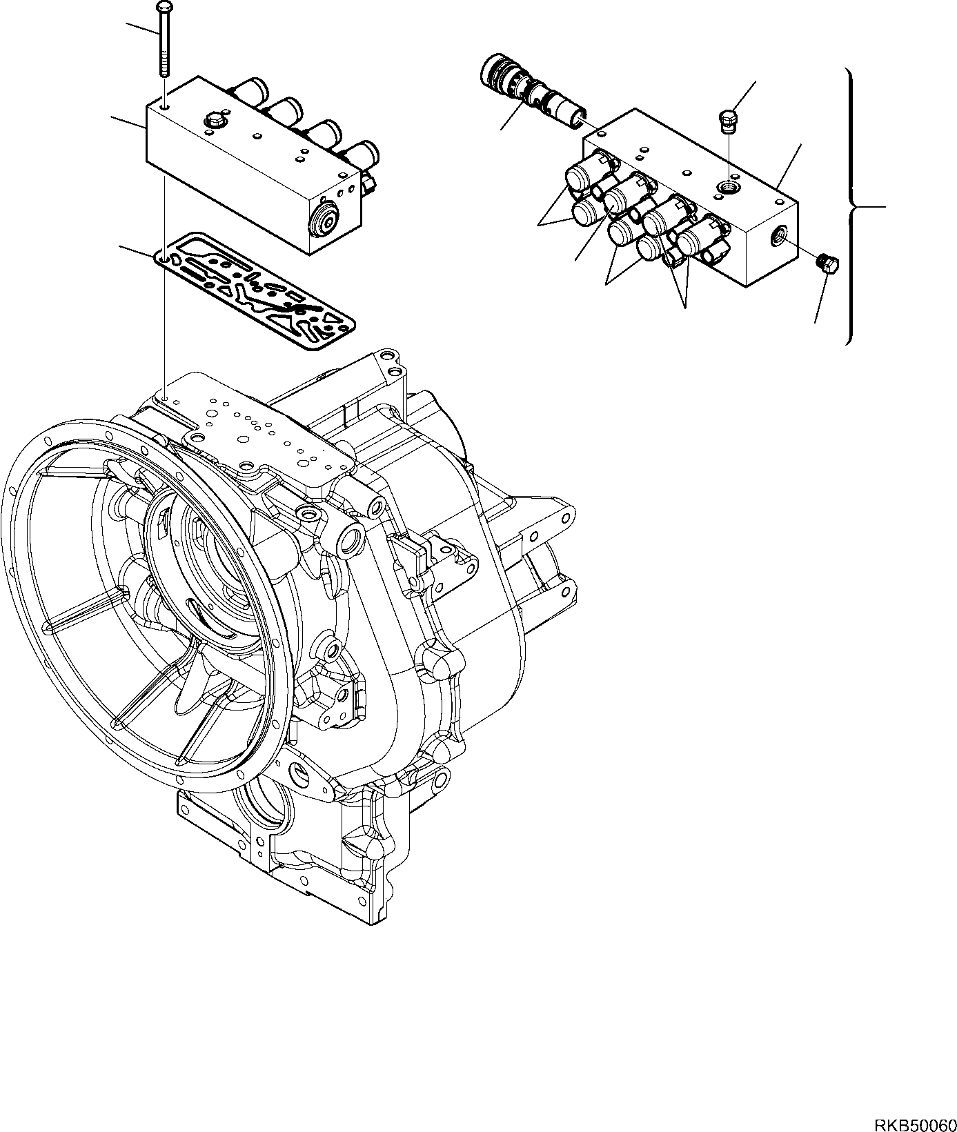 Backhoeloaders Komatsu / WB97S-5E0 S/N F30541 AND F30542 (RUSSIA SPECIFICATION TIER 2 ENG. INSTALLED)(WB97S5RU) / TRANSMISSION (8/9)(C-3227 : 3227)