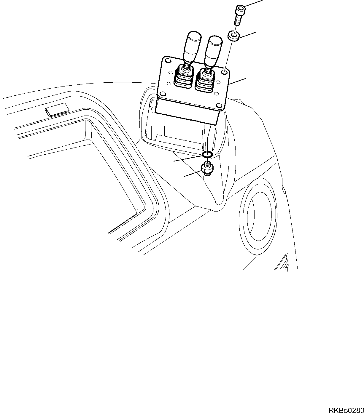 Backhoeloaders Komatsu / WB97S-5E0 S/N F30541 AND F30542 (RUSSIA SPECIFICATION TIER 2 ENG. INSTALLED)(WB97S5RU) / PPC VALVE, OUTRIGGER(D-4250 : 4250)