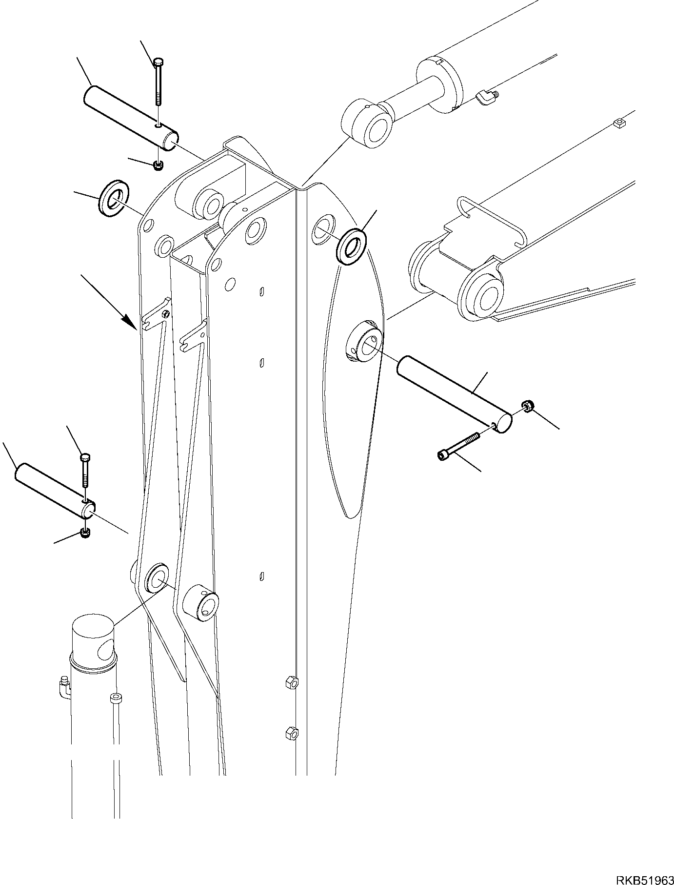 Backhoeloaders Komatsu / WB97S-5E0 S/N F30541 AND F30542 (RUSSIA SPECIFICATION TIER 2 ENG. INSTALLED)(WB97S5RU) / TELESCOPIC ARM (2/2)(G-7515 : 7515)