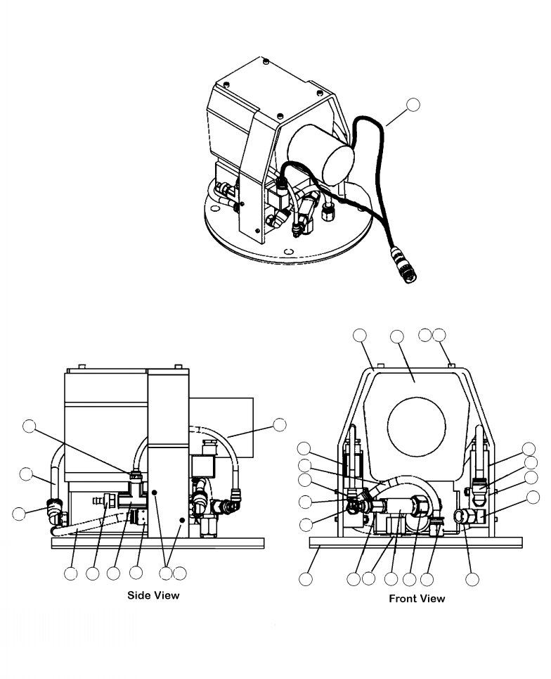 Forestry Komatsu / XT430L-3 S/N A2101-UP(XT430L-3) / H0110-03A1 HYDRAULIC TANK VACUUM PUMP(H-010 : H0110-03A1)