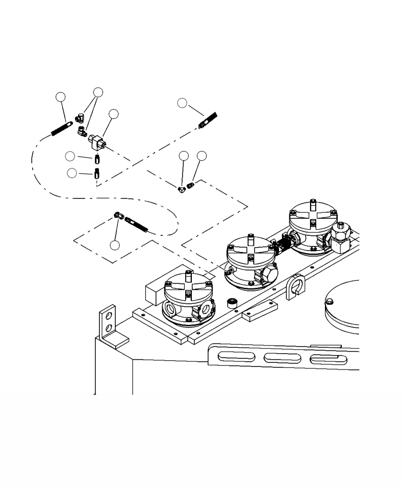 Forestry Komatsu / XT430L-3 S/N A2101-UP(XT430L-3) / H0116-02A0 HYDRAULIC RETURN FILTER BACK-PRESSURE LINE(H-026 : H0116-02A0)