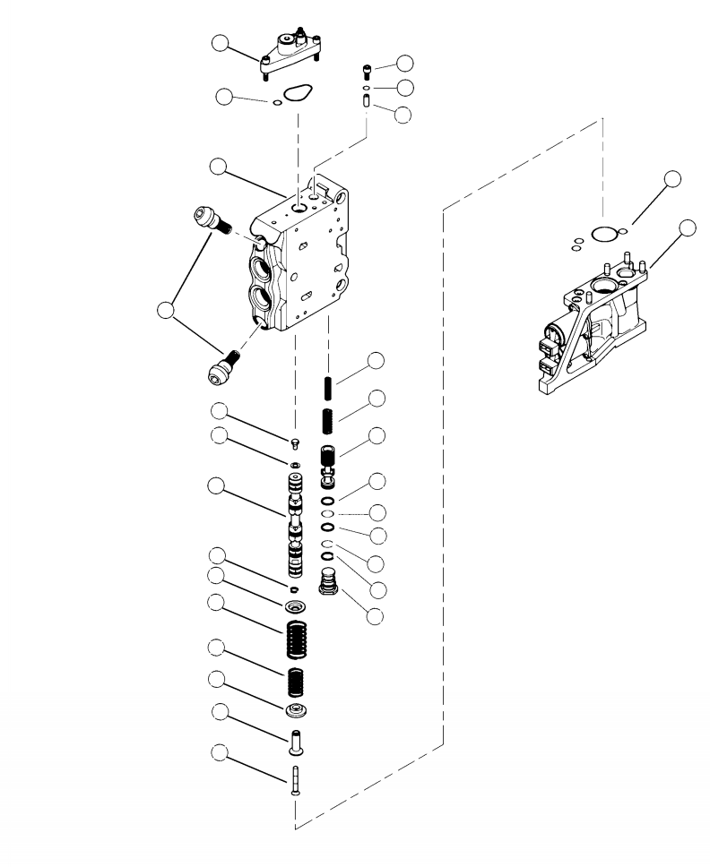 Forestry Komatsu / XT430L-3 S/N A2101-UP(XT430L-3) / H0120-10A0 MAIN CONTROL VALVE SWING SECTION(H-064 : H0120-10A0)