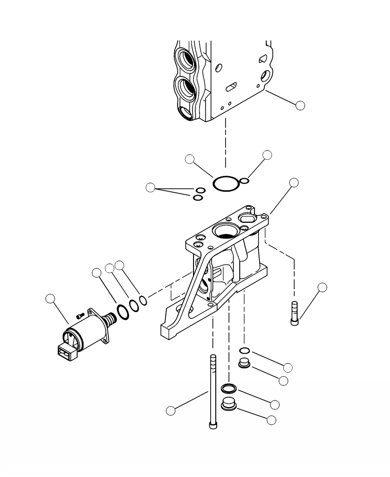 Forestry Komatsu / XT430L-3 S/N A2101-UP(XT430L-3) / H0120-17A0 MAIN CONTROL VALVE L90LS B-SIDE END CAP(H-082 : H0120-17A0)