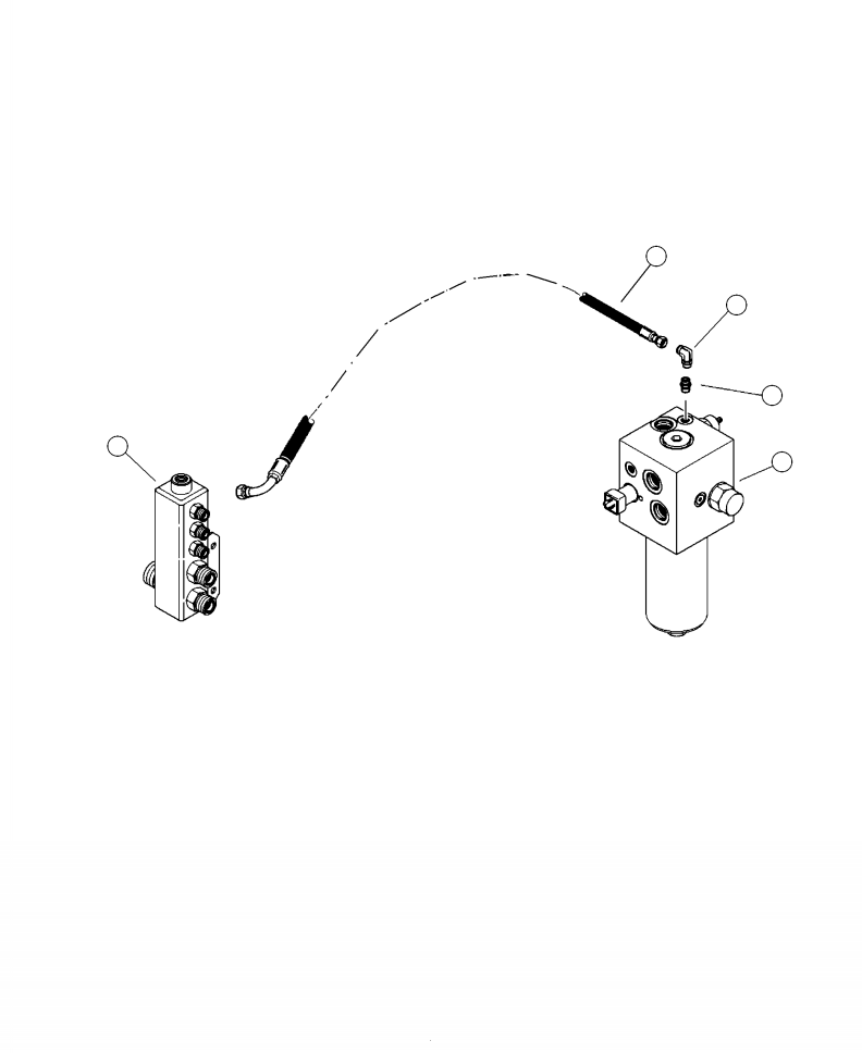 Forestry Komatsu / XT430L-3 S/N A2101-UP(XT430L-3) / H0258-01A0 TRACK DRIVE CHARGE FILTER DRAIN LINE(H-118 : H0258-01A0)
