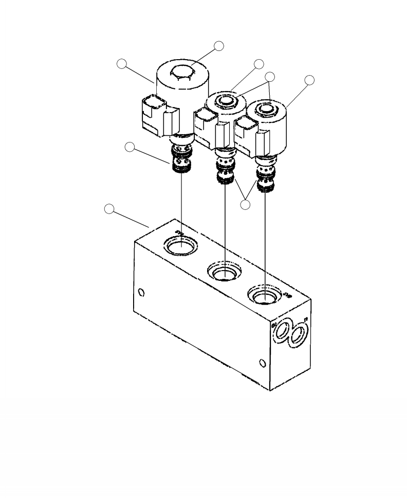 Forestry Komatsu / XT430L-3 S/N A2101-UP(XT430L-3) / H0318-01A0 PILOT PRESSURE MANIFOLD(H-150 : H0318-01A0)