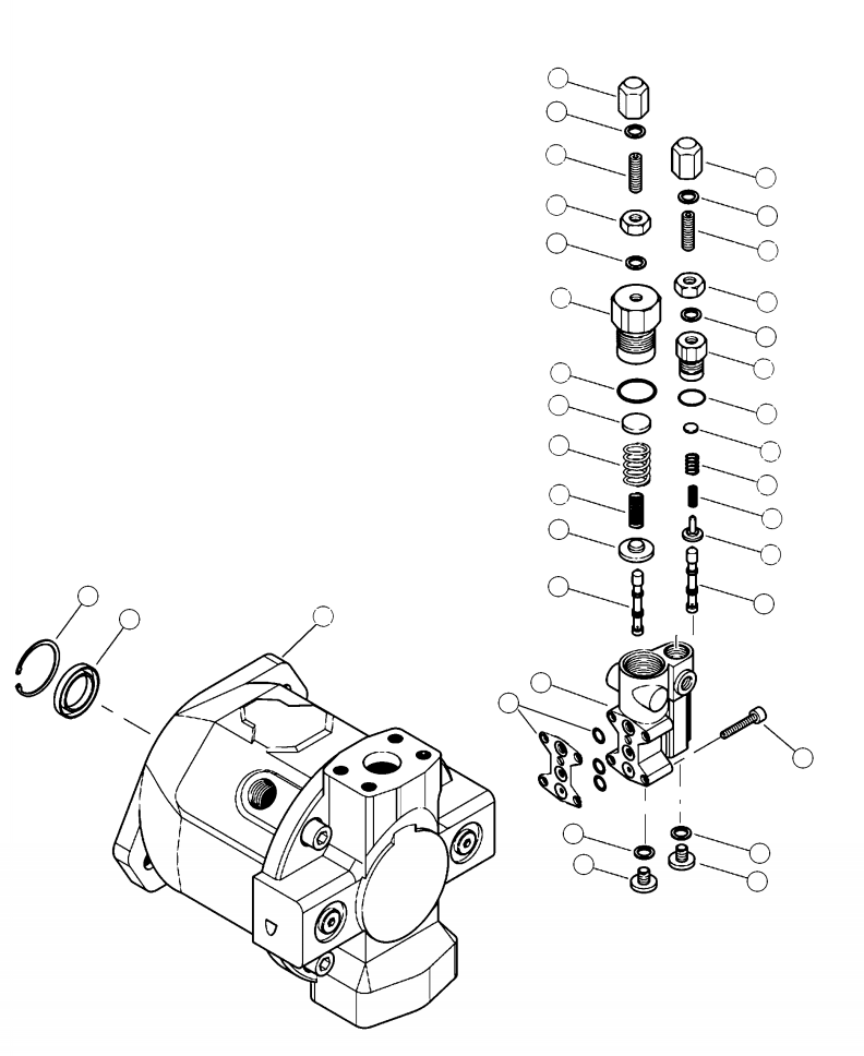 Forestry Komatsu / XT430L-3 S/N A2101-UP(XT430L-3) / H4000-01A0 71CC AUXILIARY PUMP(H-198 : H4000-01A0)