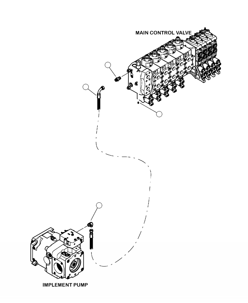 Forestry Komatsu / XT430L-3 S/N A2101-UP(XT430L-3) / H3020-01A0 45CC AUXILIARY PUMP LOAD SENSE LINES(H-196 : H3020-01A0)