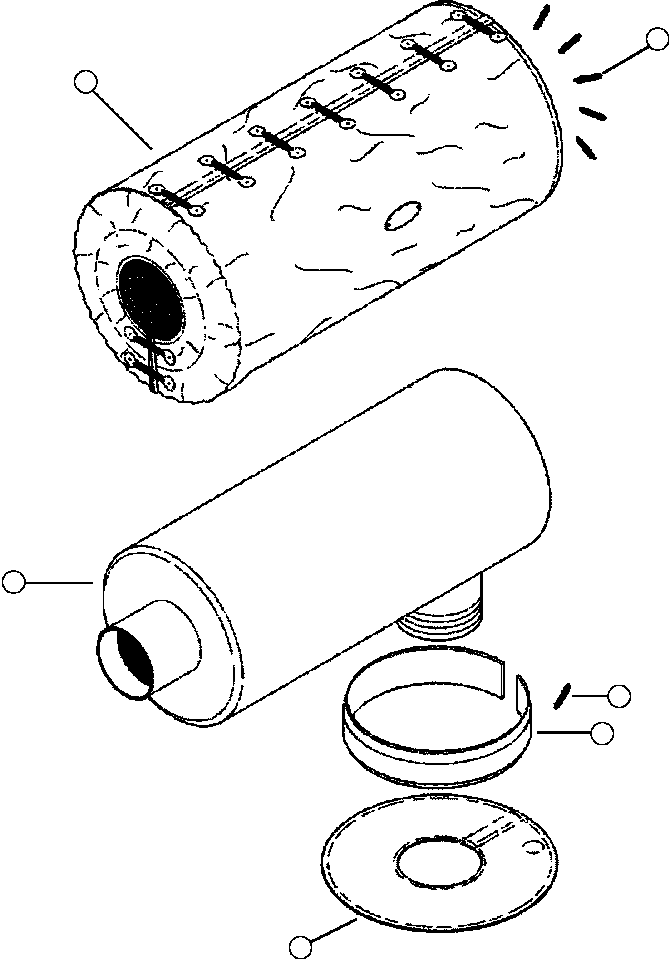 Forestry Komatsu / XT445L-3 A3101 - UP(XT445L-3) / B1570-01A0 MUFFLER INSULATION(B-014 : B1570-01A0)