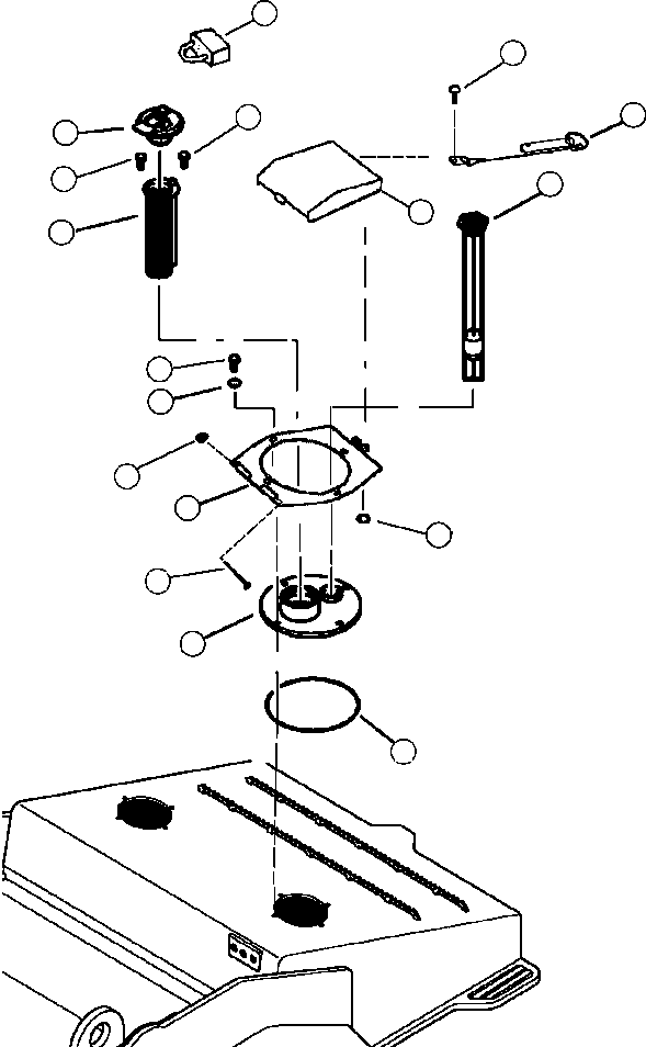 Forestry Komatsu / XT445L-3 A3101 - UP(XT445L-3) / D0100-02A0 FUEL TANK FILLER PORT(D-002 : D0100-02A0)