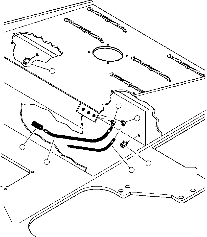 Forestry Komatsu / XT445L-3 A3101 - UP(XT445L-3) / D0125-01A0 FUEL TANK INTERNAL PIPING(D-004 : D0125-01A0)