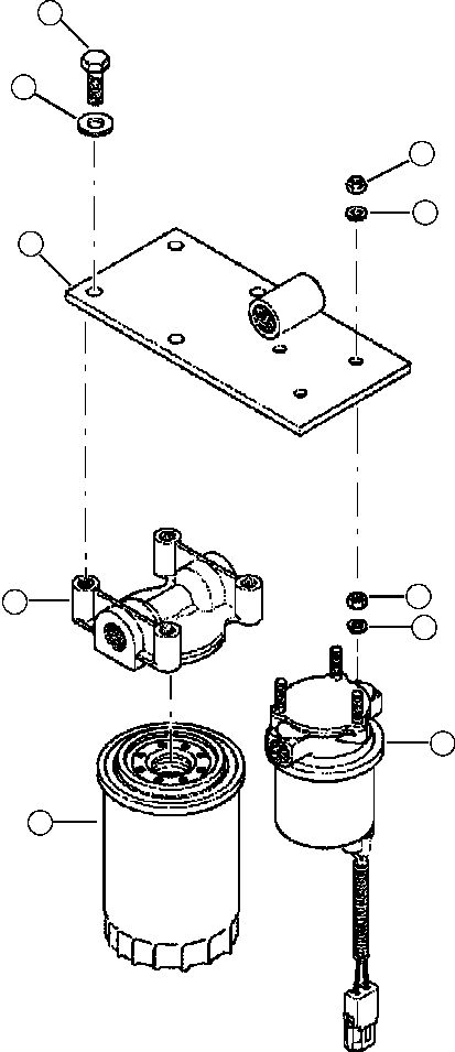 Forestry Komatsu / XT445L-3 A3101 - UP(XT445L-3) / D0200-05A0 ROTARY VANE PUMP AND SPIN-ON FUEL FILTER(D-016 : D0200-05A0)