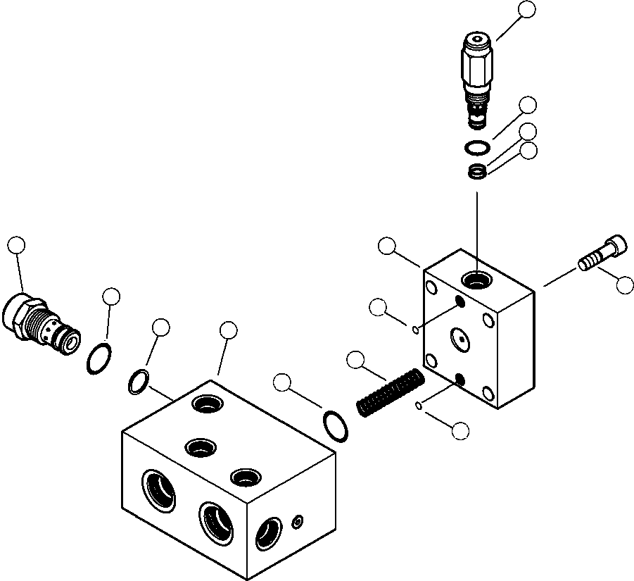 Forestry Komatsu / XT445L-3 A3101 - UP(XT445L-3) / H0050-01A0 LOGIC VALVE MANIFOLD(H-002 : H0050-01A0)