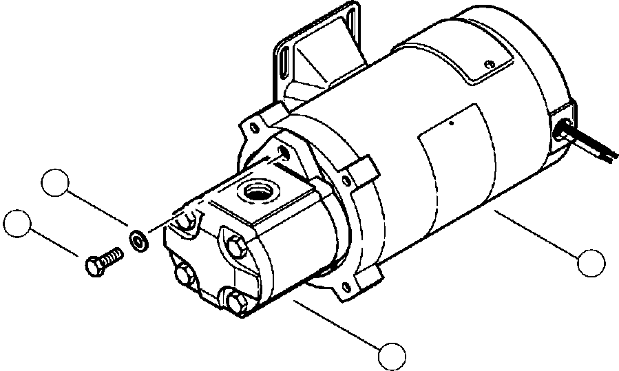 Forestry Komatsu / XT445L-3 A3101 - UP(XT445L-3) / H0113-01A0 ELECTRICAL HYDRAULIC OIL FILL PUMP (24V)(H-020 : H0113-01A0)