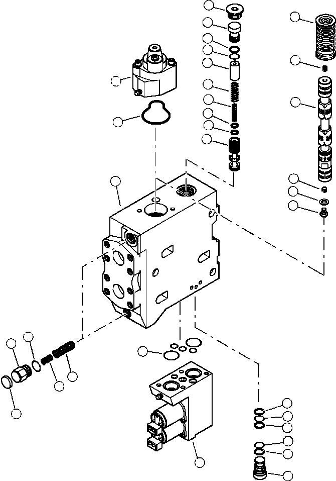 Forestry Komatsu / XT445L-3 A3101 - UP(XT445L-3) / H0120-08A0 MAIN CONTROL VALVE STICK BOOM SECTION(H-058 : H0120-08A0)