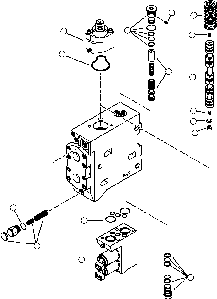 Forestry Komatsu / XT445L-3 A3101 - UP(XT445L-3) / H0120-09A0 MAIN CONTROL VALVE MAIN BOOM SECTION(H-062 : H0120-09A0)