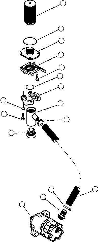 Forestry Komatsu / XT445L-3 A3101 - UP(XT445L-3) / H0254-01A0 CHARGE PUMP SUCTION LINE(H-110 : H0254-01A0)