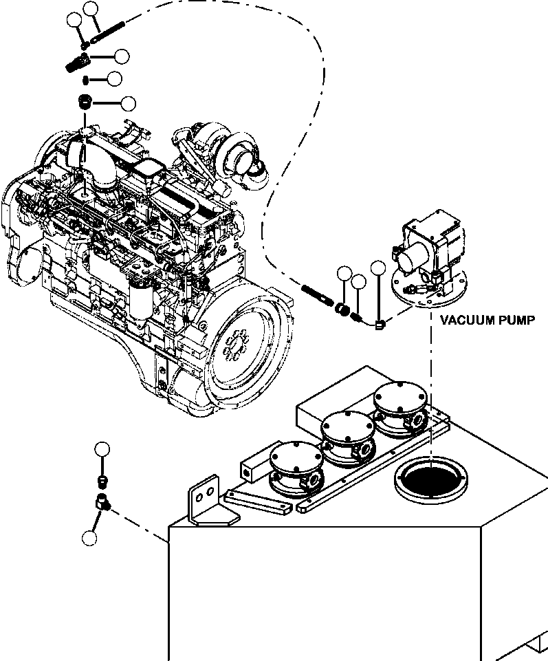 Forestry Komatsu / XT445L-3 A3101 - UP(XT445L-3) / H1011-01A0 HYDRAULIC PIPING TURBO BOOST LINE(H-172 : H1011-01A0)