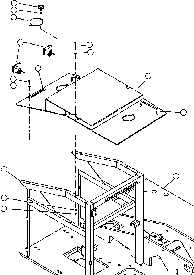 Forestry Komatsu / XT445L-3 A3101 - UP(XT445L-3) / J0150-02A0 ENGINE ROPS/FOPS PANELS AND WORK LIGHTS(J-006 : J0150-02A0)