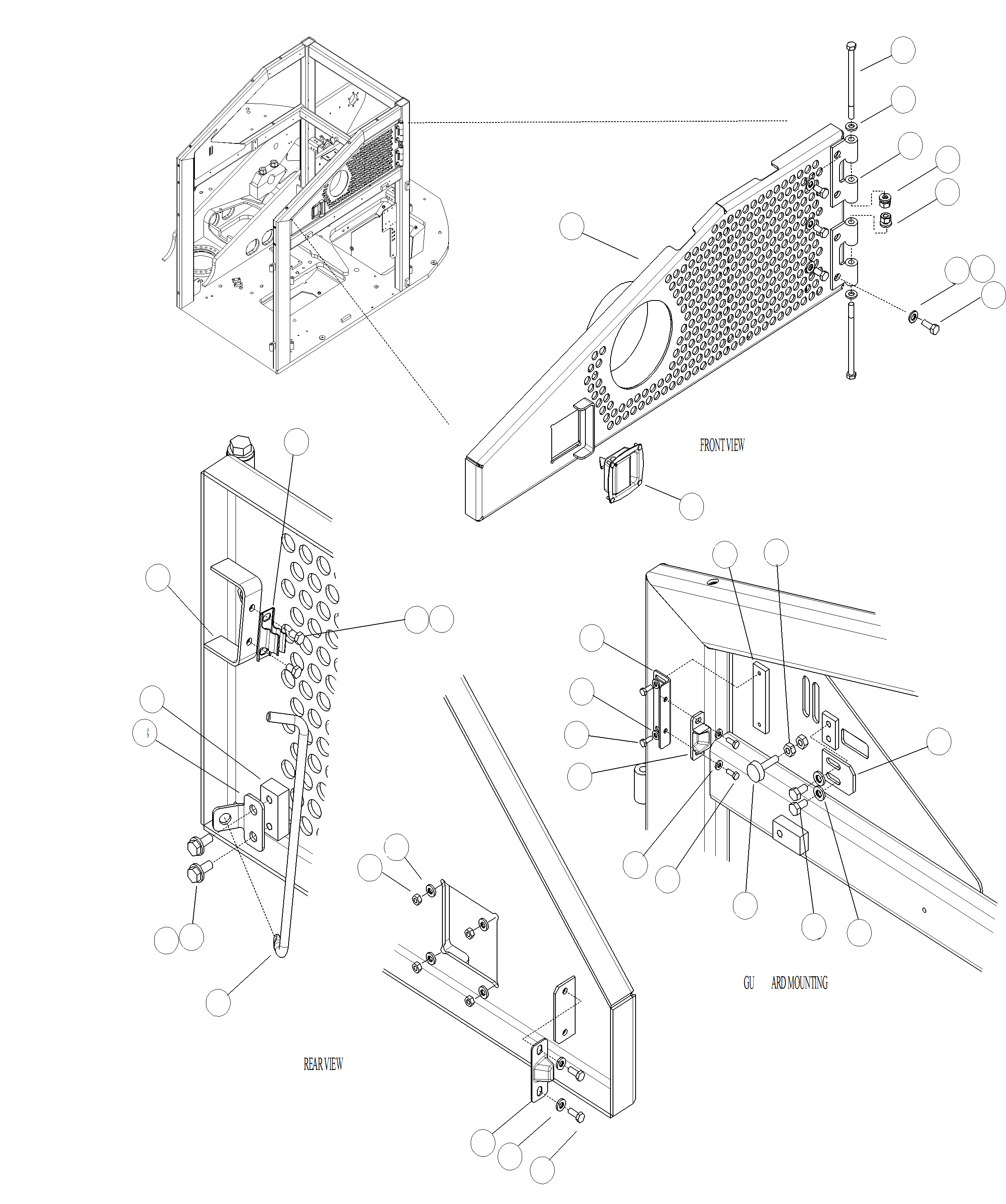 Forestry Komatsu / XT445L-3 A3101 - UP(XT445L-3) / J0310-02A0 ENGINE EXHAUST PANEL(J-010 : J0310-02A0)