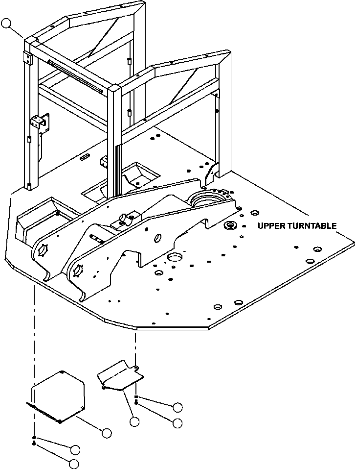 Forestry Komatsu / XT445L-3 A3101 - UP(XT445L-3) / J0400-01A0 FLOOR ACCESS COVERS(J-014 : J0400-01A0)