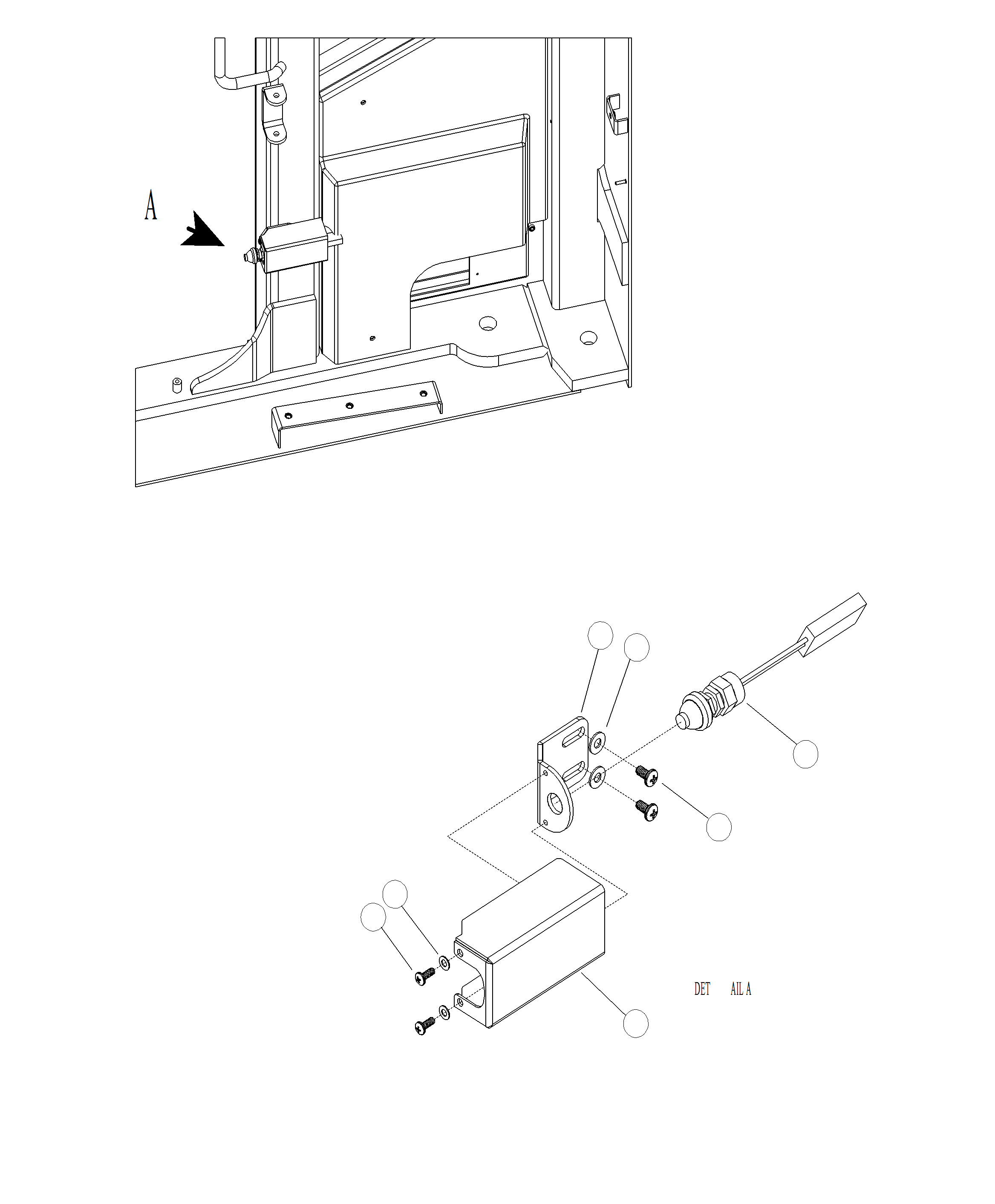 Forestry Komatsu / XT445L-3 A3101 - UP(XT445L-3) / K0100-01B0 OPERATOR CAB DOOR SWITCH(K-002 : K0100-01B0)