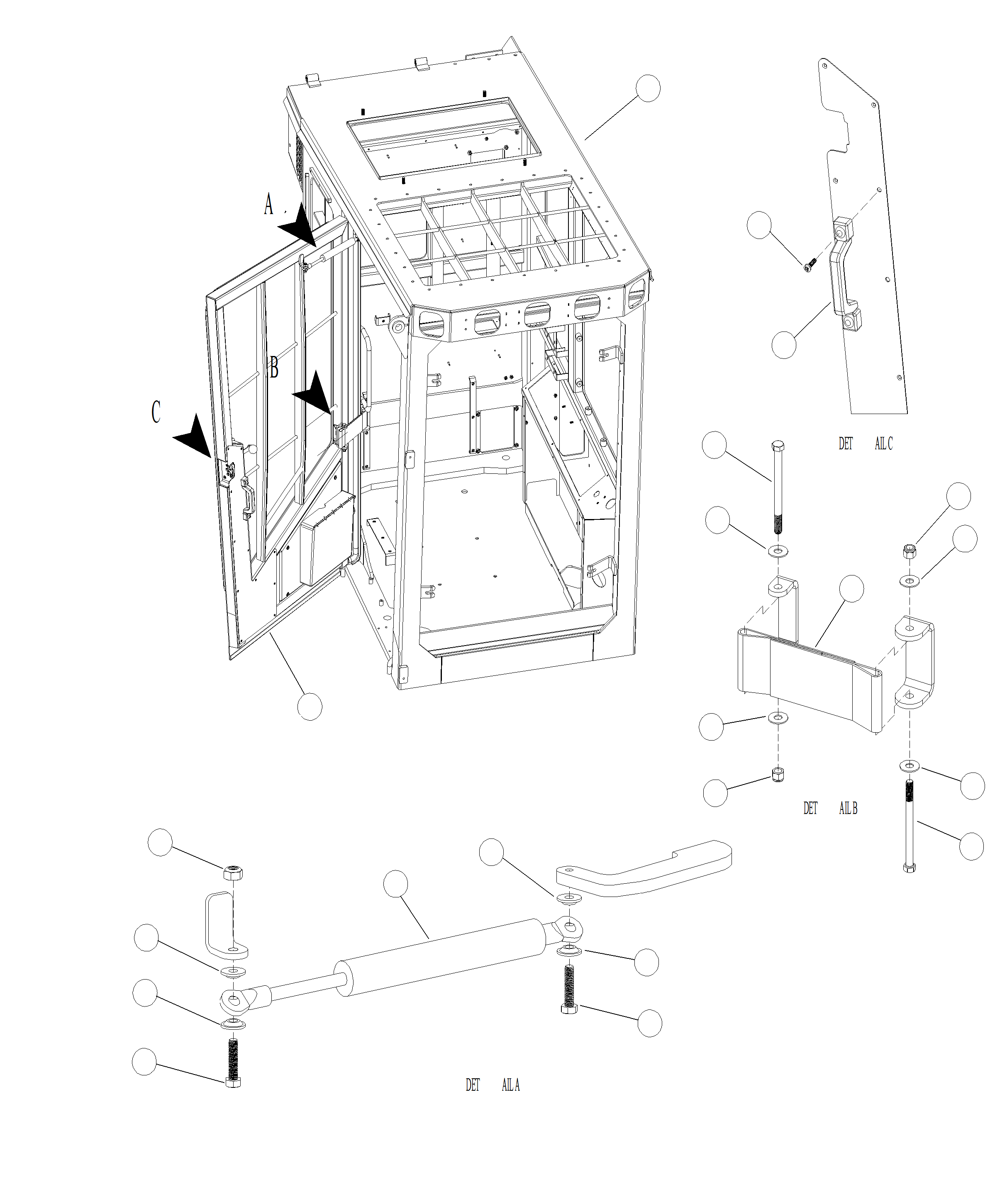 Forestry Komatsu / XT445L-3 A3101 - UP(XT445L-3) / K0200-01B0 OPERATORS CAB(K-022 : K0200-01B0)